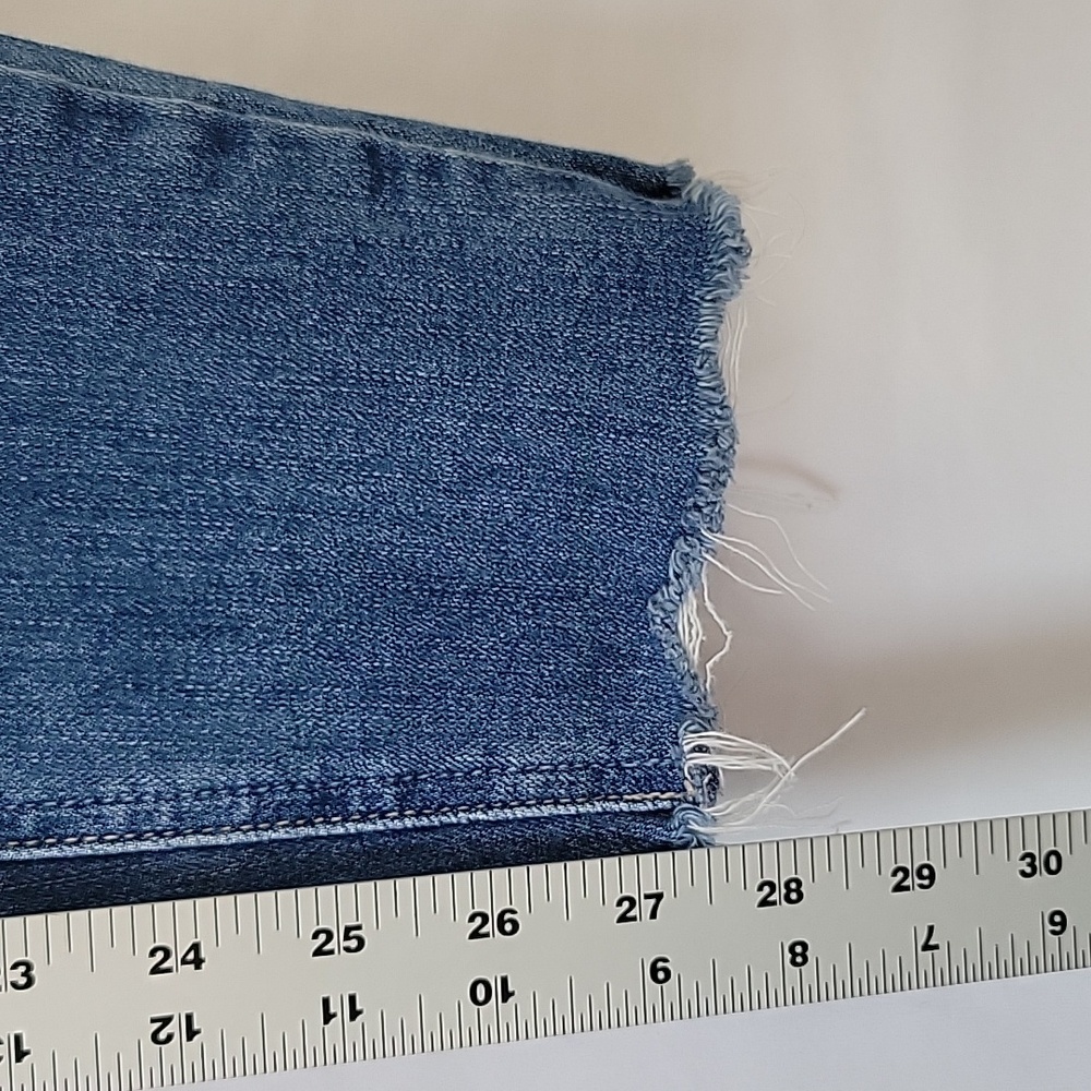 Paige Verdugo Ankle Jeans Wash Rugged Fray Hem Med. Wash Size 28 - Picture 11 of 16